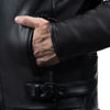 BLOUSON DE MOTO EN CUIR NOIR DRACULA