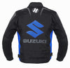 BLOUSON DE MOTO EN TEXTILE SUZUKI BLEU