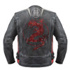 BLOUSON DE MOTO EN CUIR DRAGON VINTAGE