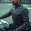 BLOUSON DE MOTO EN CUIR ALEXANDRE RÉTRO