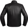 BLOUSON DE MOTO EN CUIR COURSE STORM, Protections certifiées CE sur les coudes, les épaules et le dos, fermetures à glissière YKK, Doublure intérieure amovible en polyester matelassée amovible, une poche intérieure