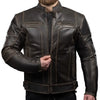 BLOUSON DE MOTO EN CUIR ALEXANDRE RÉTRO