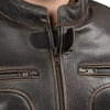 BLOUSON DE MOTO EN CUIR ALEXANDRE RÉTRO