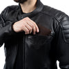 BLOUSON DE MOTO EN CUIR NOIR DRACULA