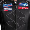 BLOUSON DE MOTO EN CUIR NOIR SUZUKI PLATINUM