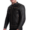 BLOUSON DE MOTO EN CUIR VIVE LA FRANCE RÉTRO