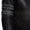 BLOUSON DE MOTO EN CUIR NOIR FORTUNA