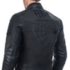 BLOUSON DE MOTO EN CUIR NOIR VENOM