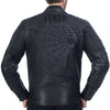 BLOUSON DE MOTO EN CUIR NOIR VENOM
