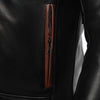 BLOUSON DE CUIR MOTO NOIR HUDSON