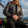 BLOUSON DE MOTO EN CUIR BOMBER