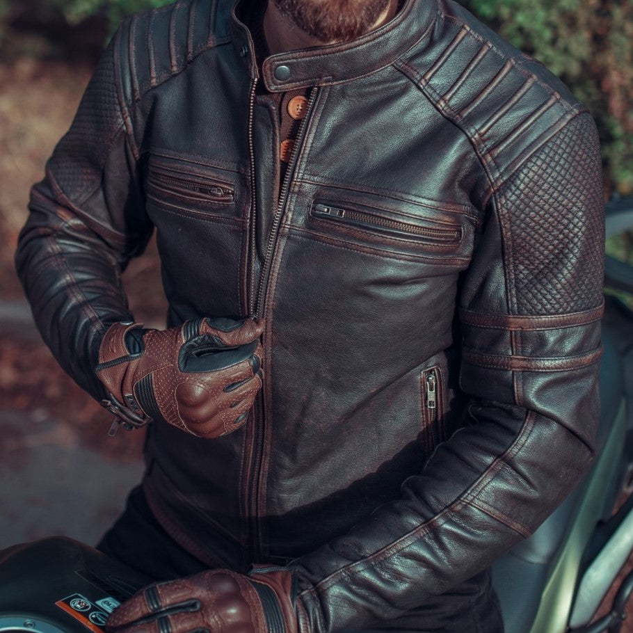 BLOUSON DE MOTO EN CUIR COLORADO RÉTRO