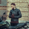 BLOUSON DE MOTO EN CUIR NOIR DRACULA