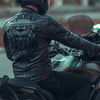 BLOUSON DE MOTO EN CUIR NOIR DRACULA