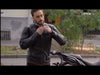 BLOUSON DE MOTO EN CUIR NOIR DRACULA
