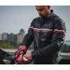 METROPOLIS VESTE DE MOTO EN CUIR NOIR, Protections CE amovibles sur les épaules, les coudes et le dos