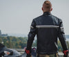 METROPOLIS VESTE DE MOTO EN CUIR GRIS, Protections CE amovibles sur les épaules, les coudes et le dos