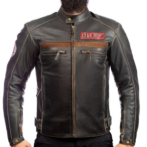 
                  
                    Charger l&amp;#39;image dans la galerie, VESTE EN CUIR DE MOTO 1966
                  
                