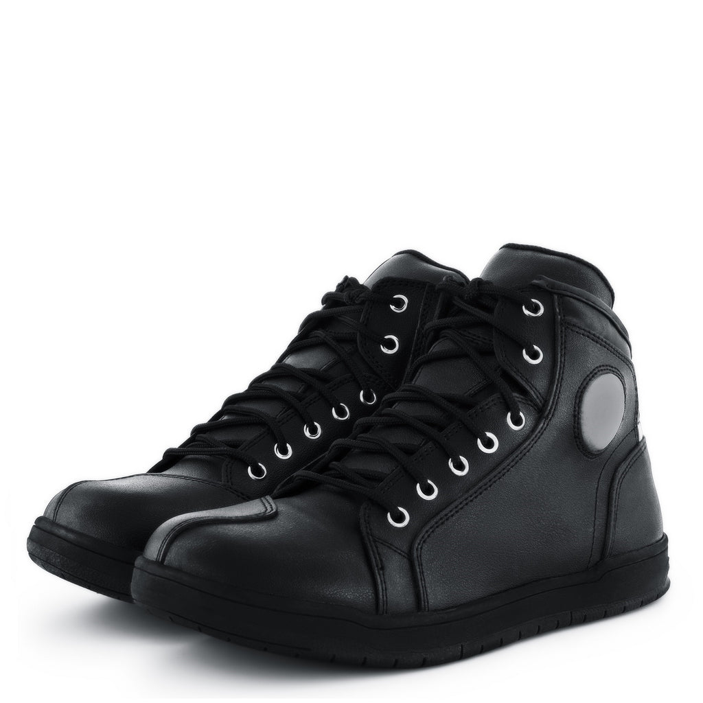 JEAN HOMMES BOTTES DE MOTO EN CUIR