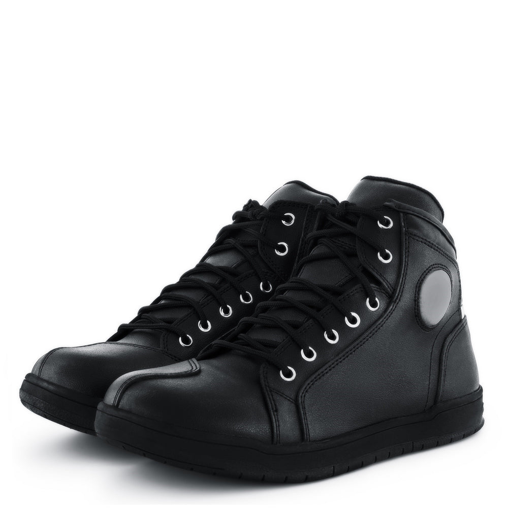 JEAN HOMMES BOTTES DE MOTO EN CUIR