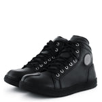 JEAN HOMMES BOTTES DE MOTO EN CUIR