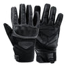 GANTS DE MOTO EN CUIR ARGON NOIR ET GRIS