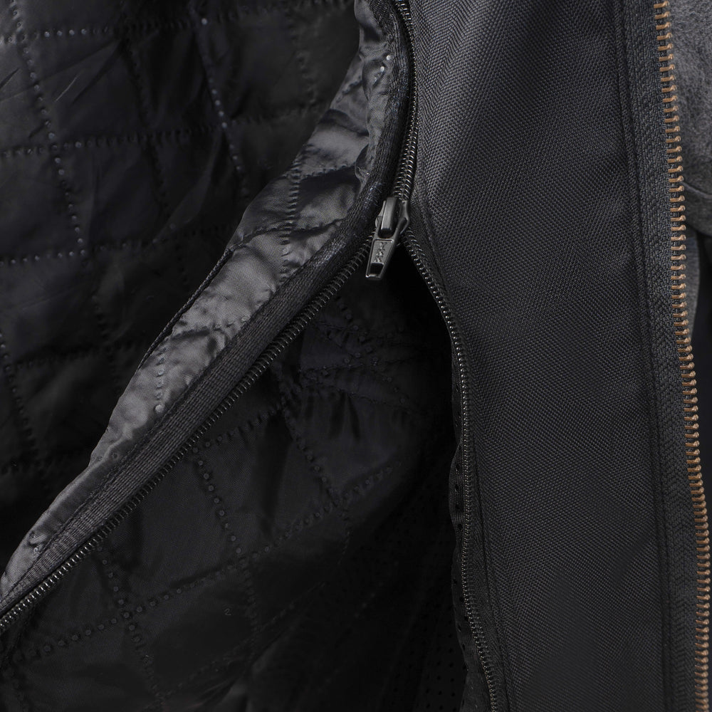 
                  
                    Charger l&amp;#39;image dans la galerie, VESTE EN CUIR DE MOTO GRISE SOHO RÉTRO
                  
                