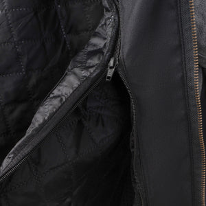 
                  
                    Charger l&amp;#39;image dans la galerie, VESTE EN CUIR DE MOTO GRISE SOHO RÉTRO
                  
                