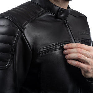 
                  
                    Charger l&amp;#39;image dans la galerie, BLOUSON DE MOTO EN CUIR NOIR DRACULA
                  
                