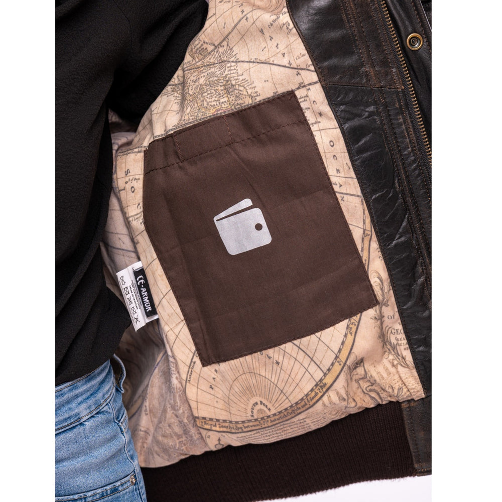 
                  
                    Charger l&amp;#39;image dans la galerie, BLOUSON DE MOTO EN CUIR BOMBER
                  
                