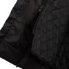 BLOUSON DE MOTO EN CUIR COURSE STORM, Protections certifiées CE sur les coudes, les épaules et le dos, fermetures à glissière YKK, Doublure intérieure amovible en polyester matelassée amovible, une poche intérieure