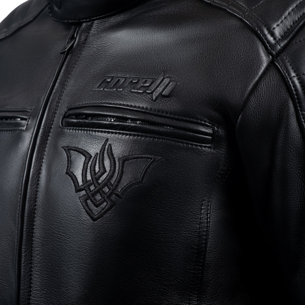 
                  
                    Charger l&amp;#39;image dans la galerie, BLOUSON DE MOTO EN CUIR NOIR DRACULA
                  
                