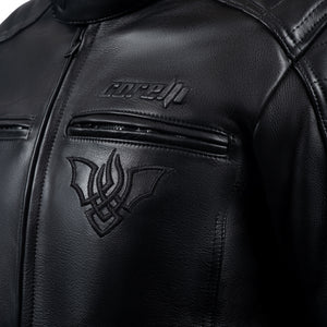 
                  
                    Charger l&amp;#39;image dans la galerie, BLOUSON DE MOTO EN CUIR NOIR DRACULA
                  
                