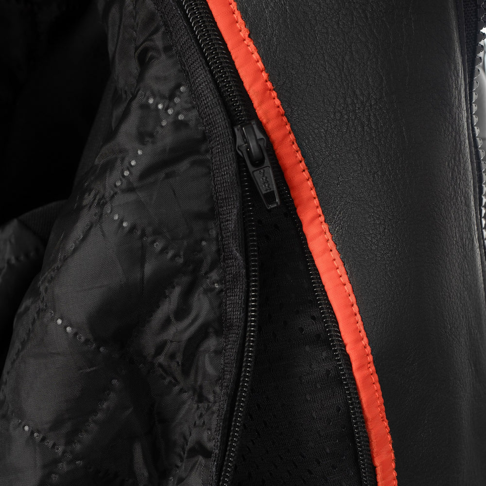
                  
                    Charger l&amp;#39;image dans la galerie, VESTE EN CUIR DE MOTO NOIRE CHALLENGER
                  
                