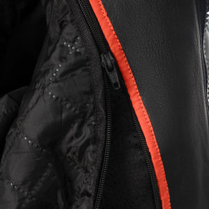 
                  
                    Charger l&amp;#39;image dans la galerie, VESTE EN CUIR DE MOTO NOIRE CHALLENGER
                  
                