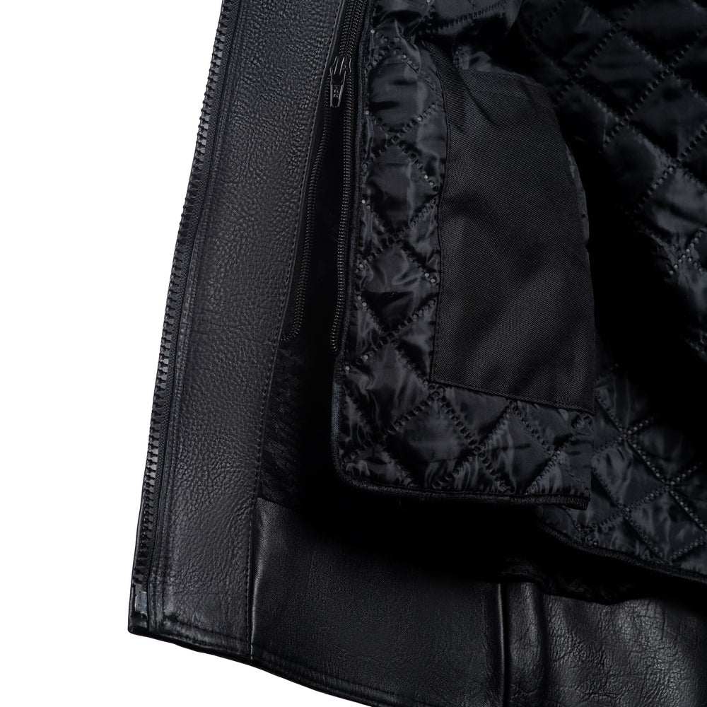
                  
                    Charger l&amp;#39;image dans la galerie, BLOUSON DE MOTO EN CUIR NOIR DRACULA
                  
                