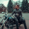 VESTE DE MOTO EN CUIR ALEXANDRE RÉTRO