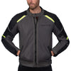 BLOUSON DE MOTO EN TEXTILE À MAILLES GRIS INIFINITY