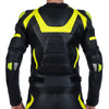 BLOUSON DE MOTO EN CUIR SCORPIO NOIR RÉFLÉCHISSANT