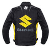 BLOUSON DE MOTO EN TEXTILE SUZUKI JAUNE