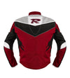 VESTE EN TEXTILE DE COURSE DE MOTO ROUGE OLYMP