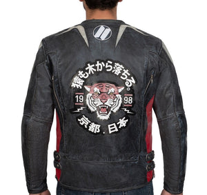 
                  
                    Charger l&amp;#39;image dans la galerie, BLOUSON DE MOTO EN CUIR TOKYO VINTAGE
                  
                