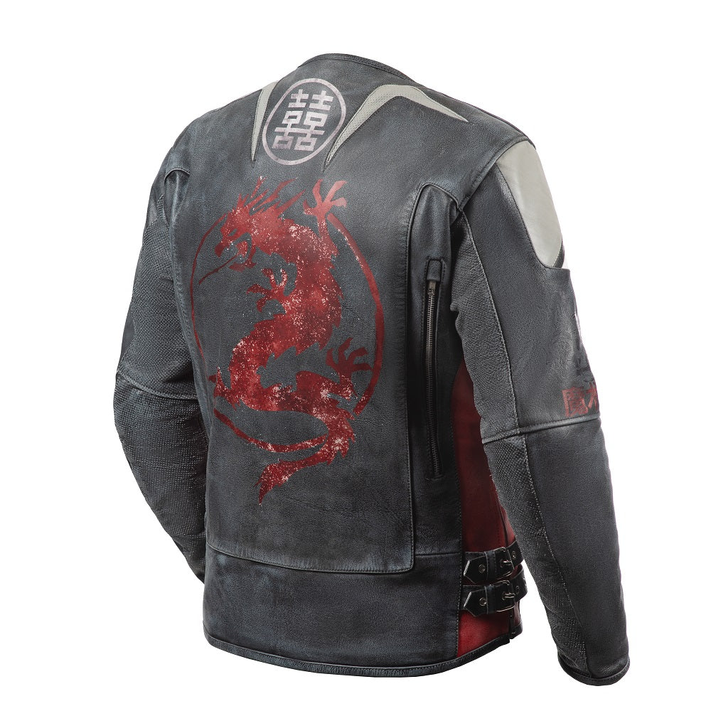 
                  
                    Charger l&amp;#39;image dans la galerie, BLOUSON DE MOTO EN CUIR DRAGON VINTAGE
                  
                