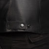 BLOUSON DE MOTO EN CUIR COURSE STORM, Protections certifiées CE sur les coudes, les épaules et le dos, fermetures à glissière YKK, Doublure intérieure amovible en polyester matelassée amovible, une poche intérieure