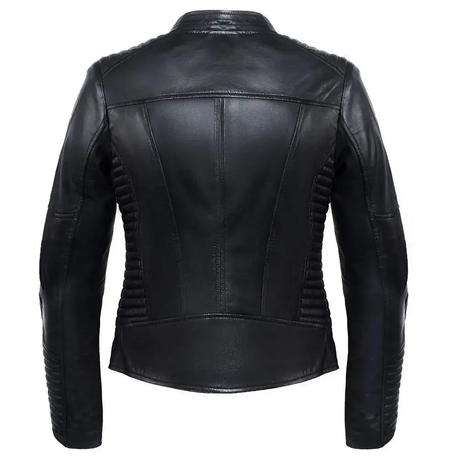 VESTE DE MOTO EN CUIR POUR FEMME JULIE