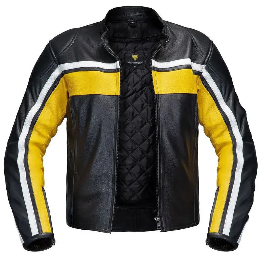 VESTE DE MOTO EN CUIR RACING MAXIME