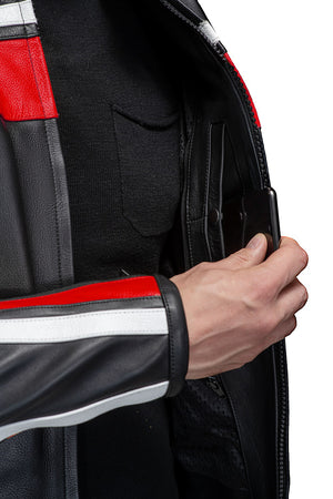 
                  
                    Charger l&amp;#39;image dans la galerie, BLOUSON DE MOTO EN CUIR RACING BERNARD
                  
                