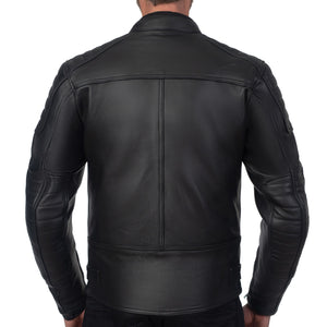 
                  
                    Charger l&amp;#39;image dans la galerie, VESTE EN CUIR DE MOTO NOIRE CHALLENGER
                  
                