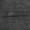 VESTE EN CUIR DE MOTO GRISE SOHO RÉTRO