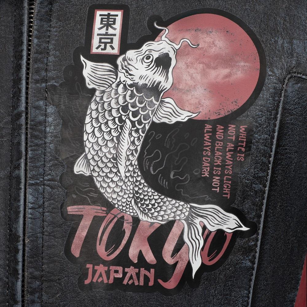 
                  
                    Charger l&amp;#39;image dans la galerie, BLOUSON DE MOTO EN CUIR TOKYO VINTAGE
                  
                